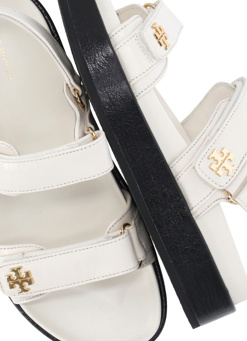 Tory Burch Ivory Kira Ankle Strap Sandals