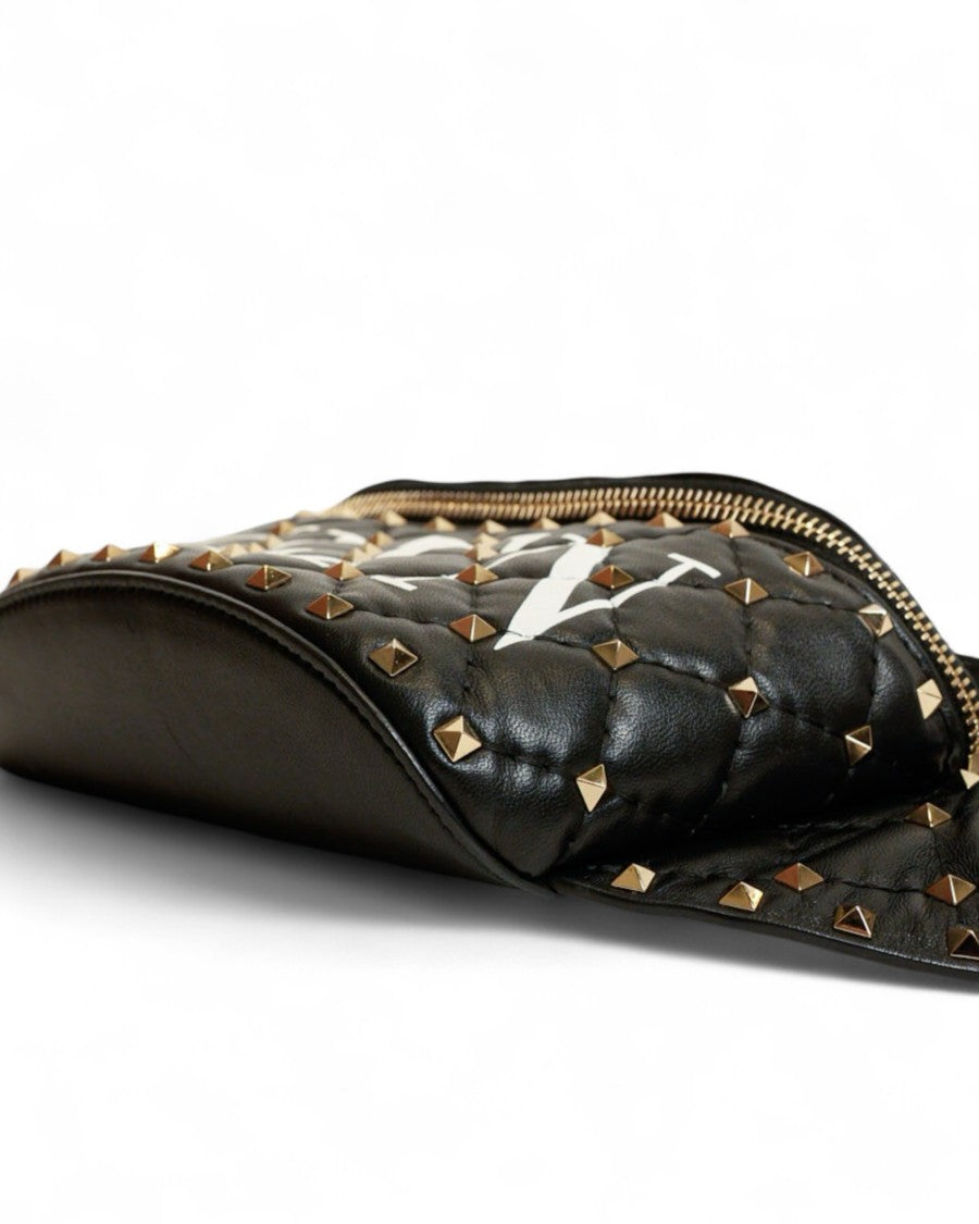 Valentino Spike Black Bum Bag