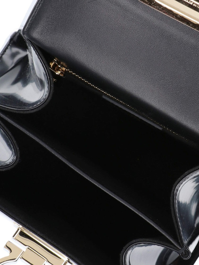 Ferragamo "Iconic S" Handbag – Black