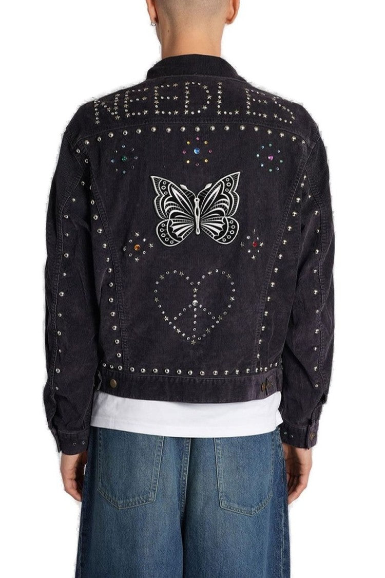 Needles Studded Black Casual Jacket