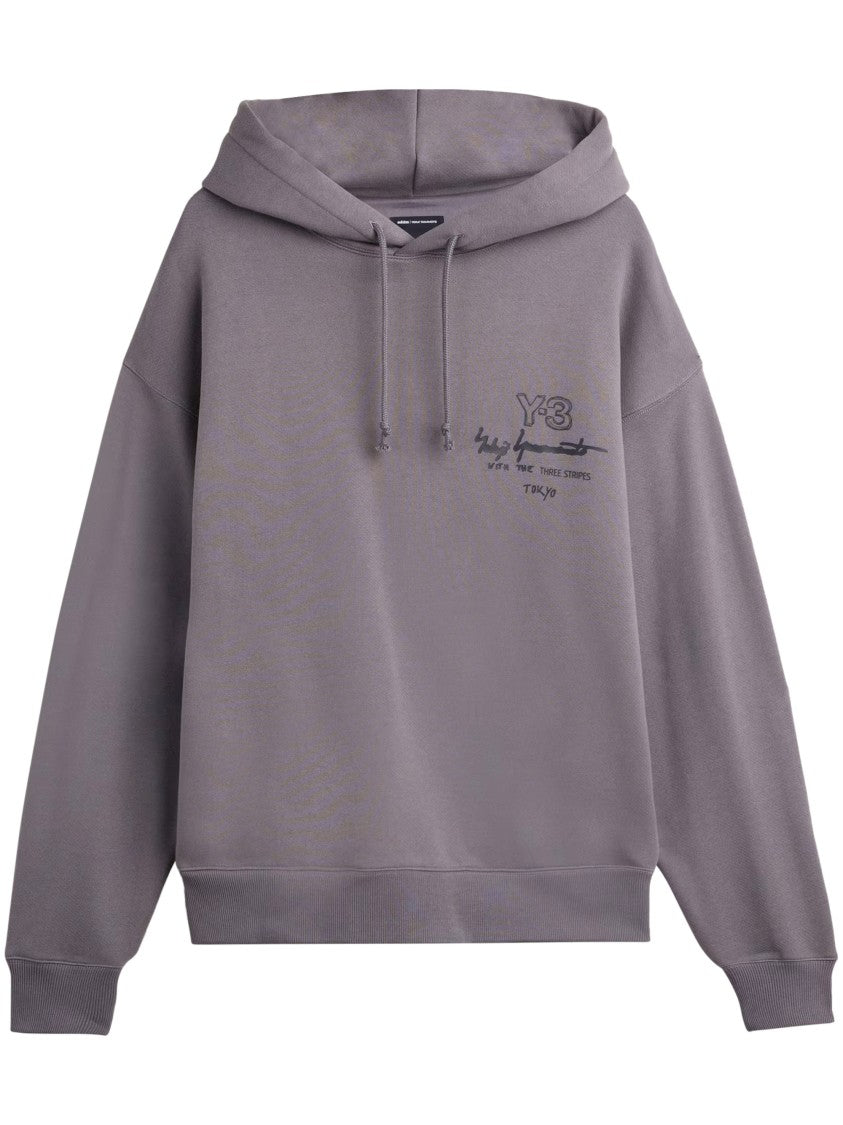 Y-3 Hooded Sweater With Drawstring And Ribbed Details