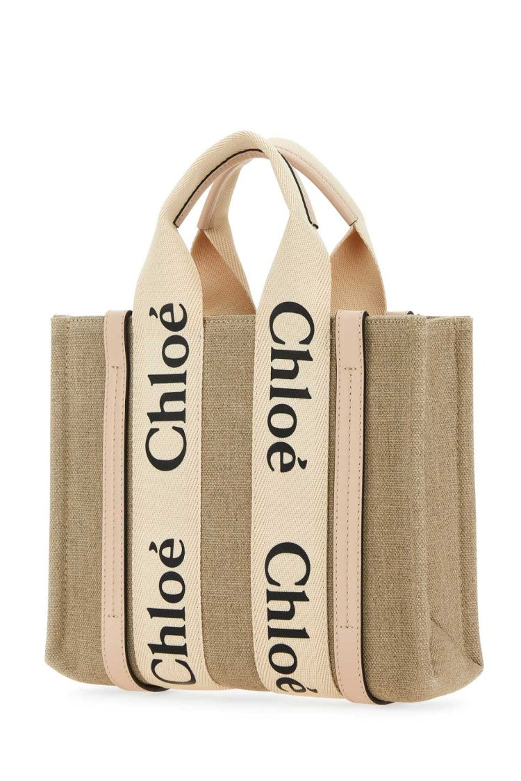 Chloé Multicolor Fabric Small Woody Shopping Bag