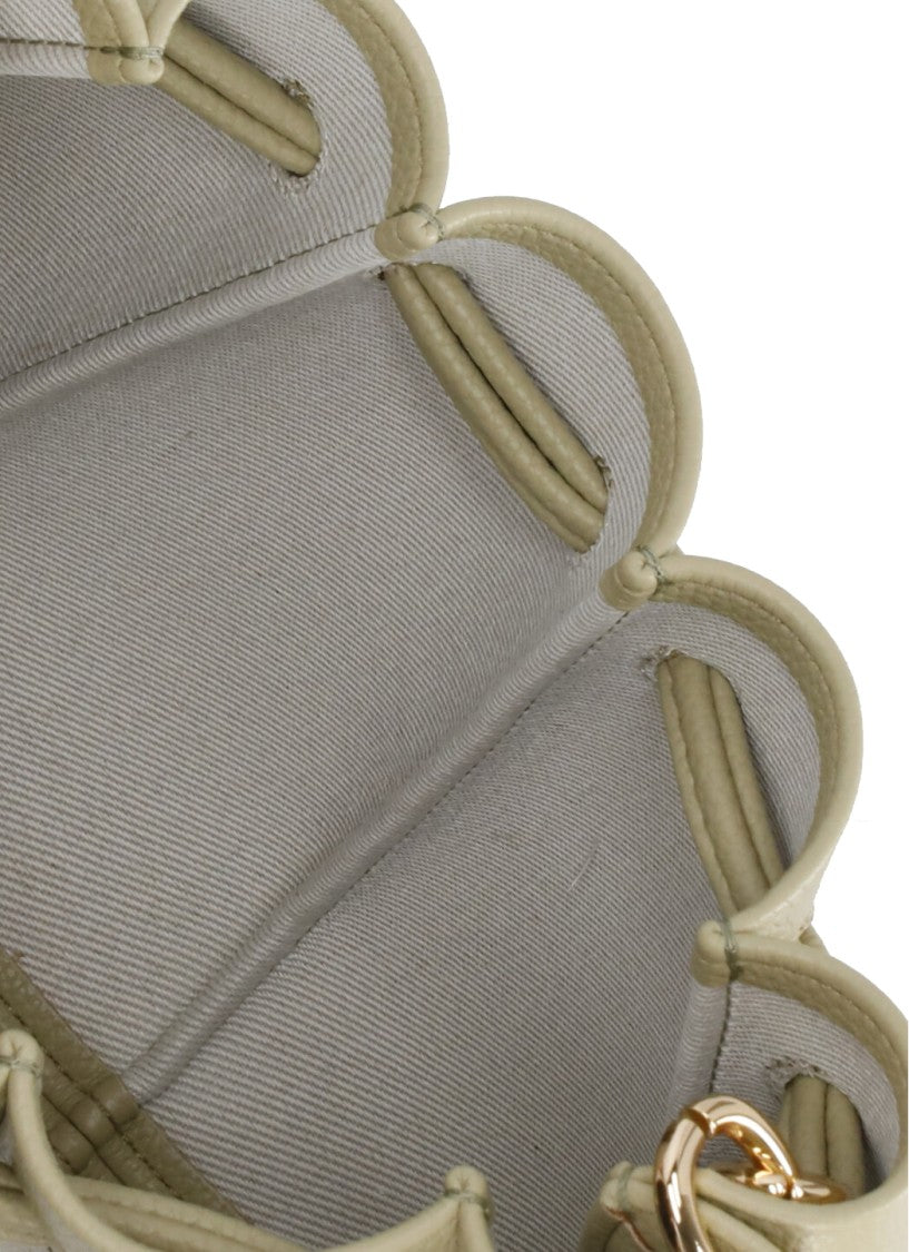 Themoirè Green Vegan Leather Dafne Bottalato Shoulder Bag