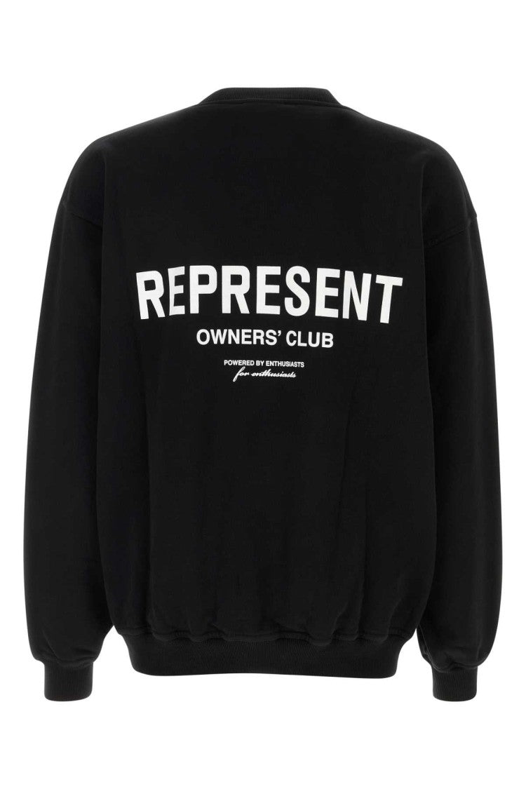 Represent Black Cotton Represent Owners Club Sweatshirt