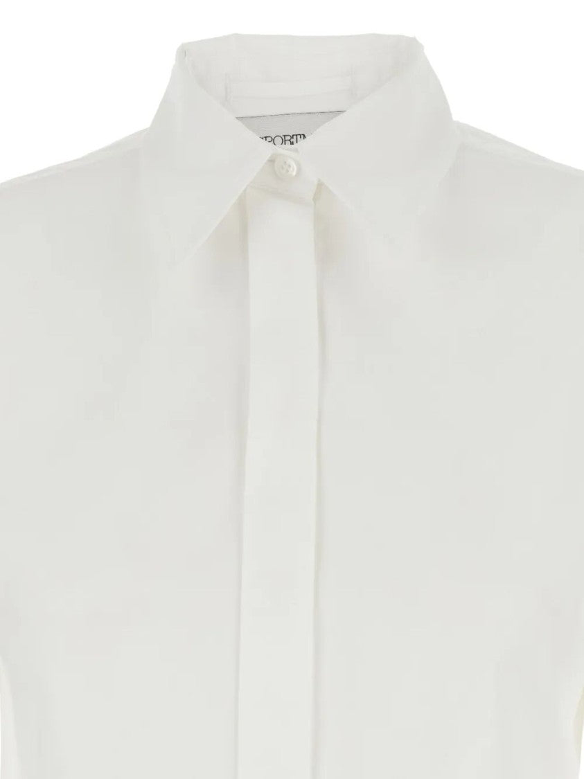 Sportmax Tailored White Slim Fit Shirt