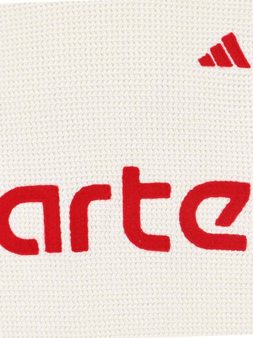 Adidas White Logo Knit Sweater