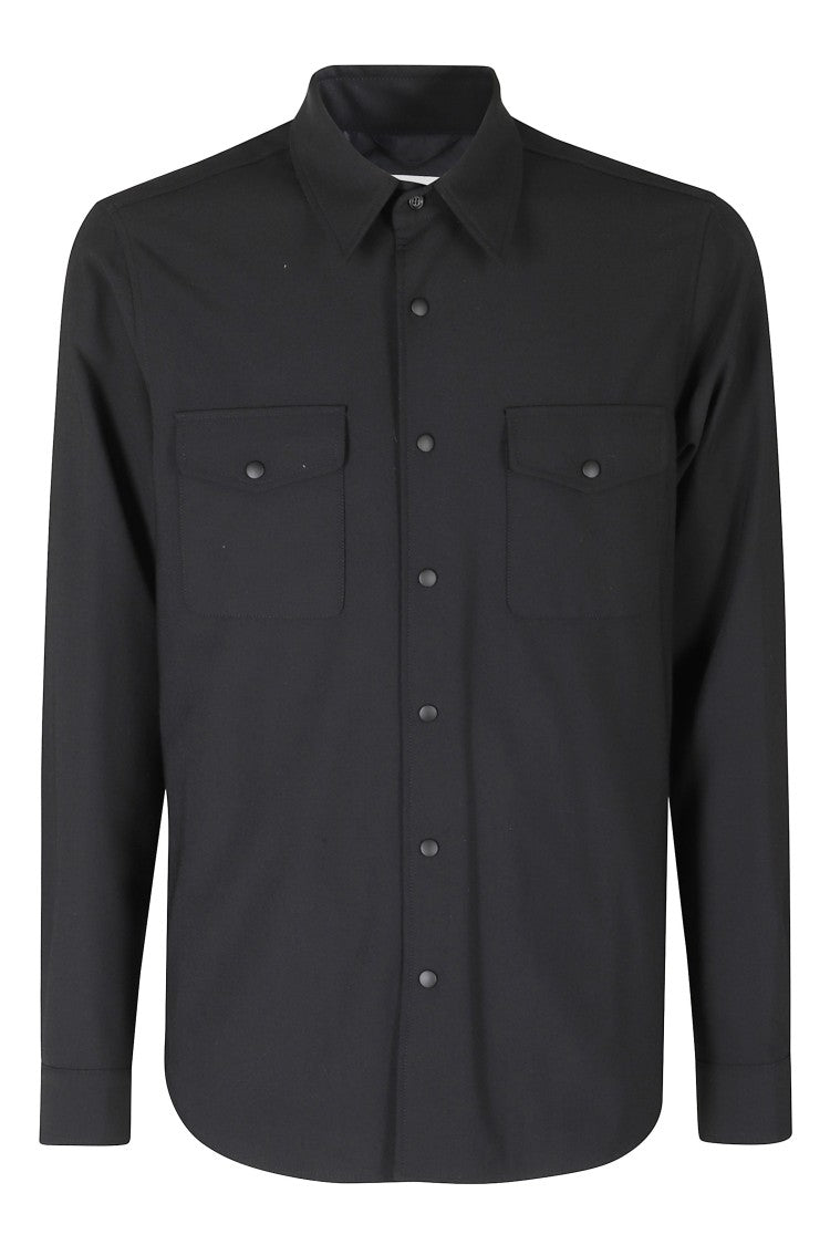 Aspesi Black Polyester-Blend Double-Layer Shirt
