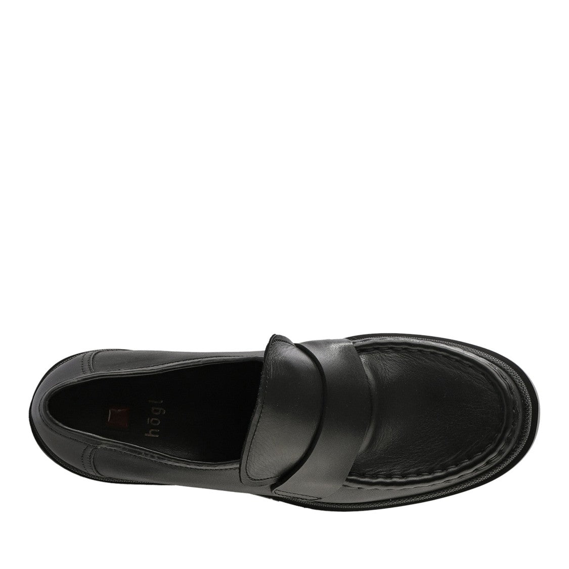 Högl Black Bonnie Leather Chunky Heel Loafers