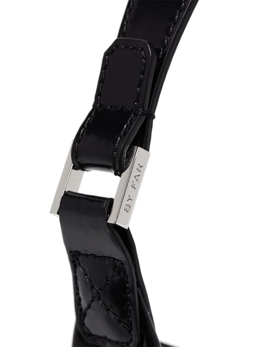 By Far Baby Amber Black Leather Bag