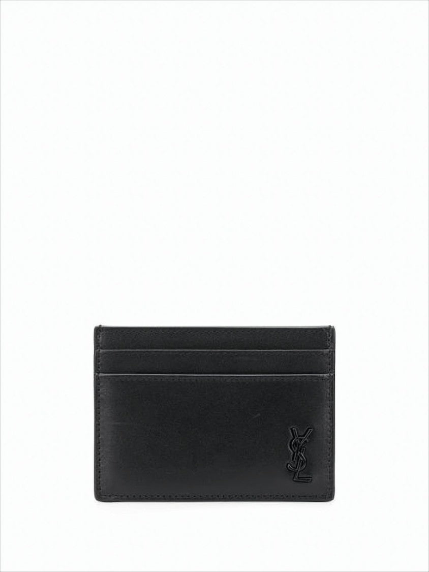 Saint Laurent Smooth Calf Leather Card Wallet