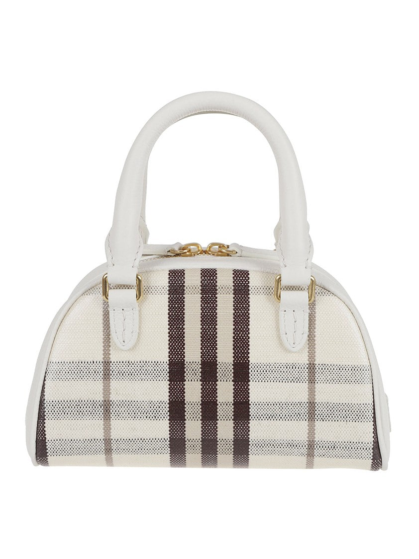 Burberry Highlands Small Top-Handle Bag In Check Pattern