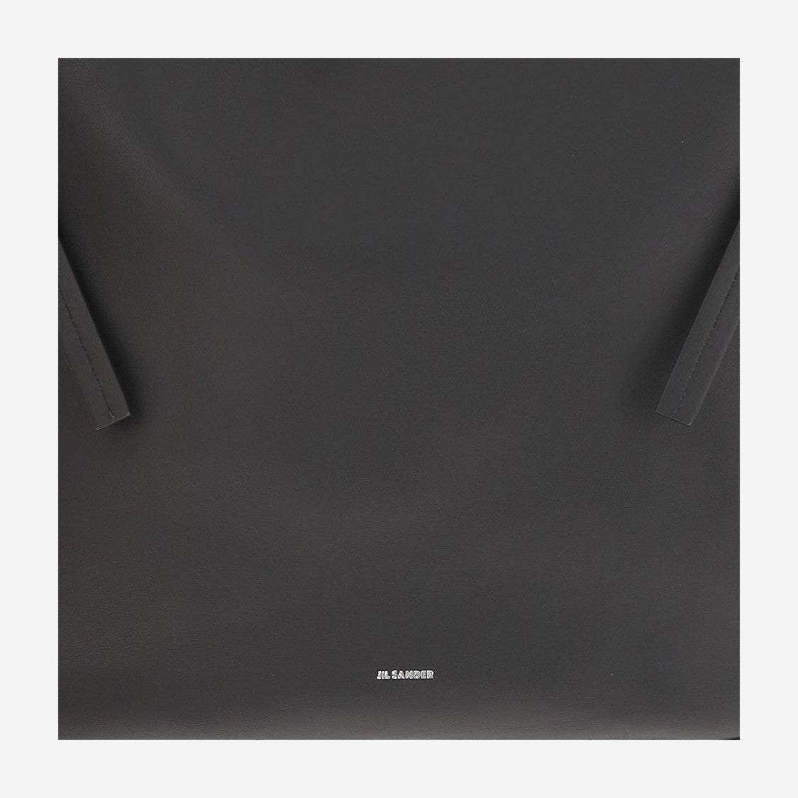 Jil Sander Leather Shoulder Bag With Knotted Handle And Embossed Logo