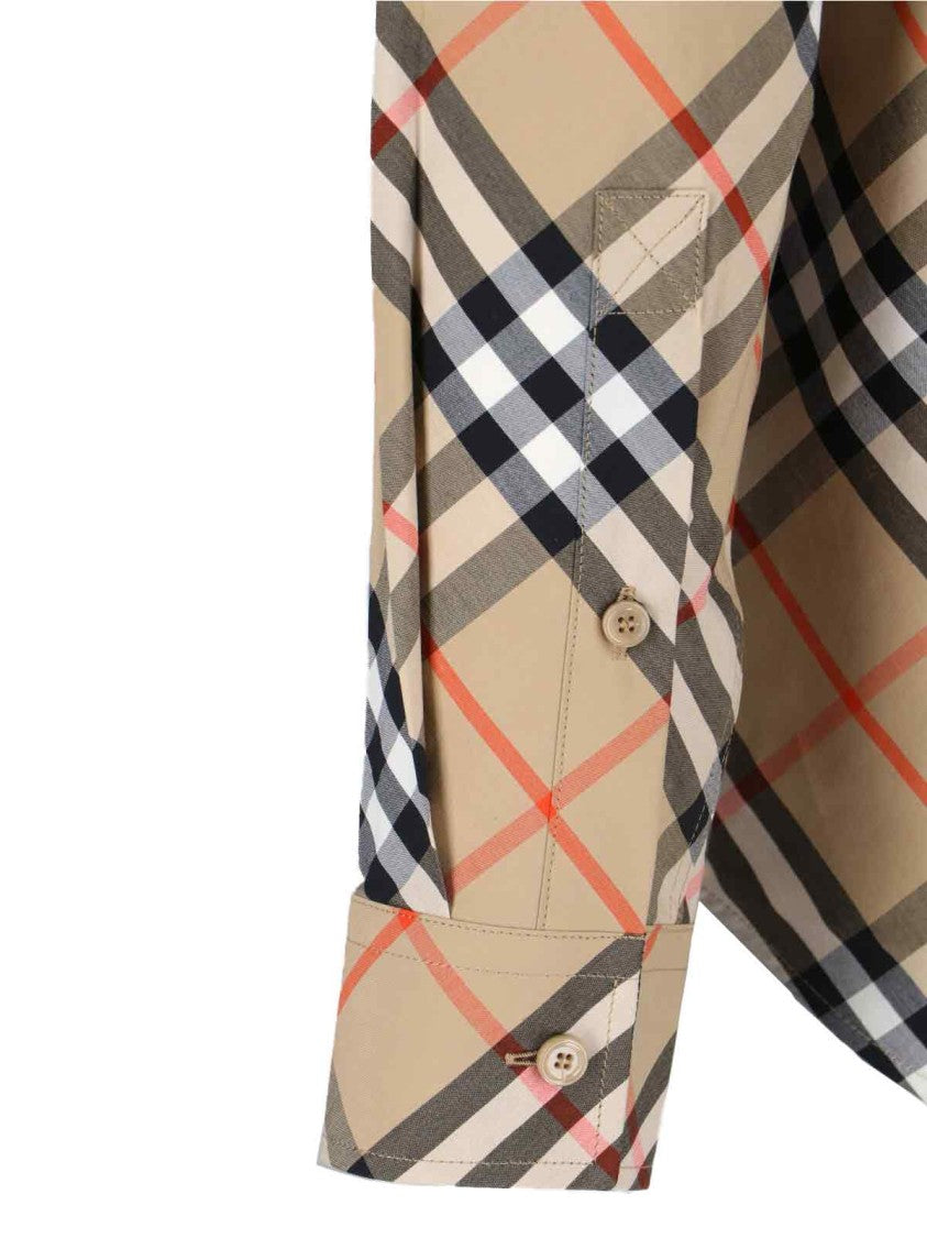 Burberry "Check" Shirt – Beige