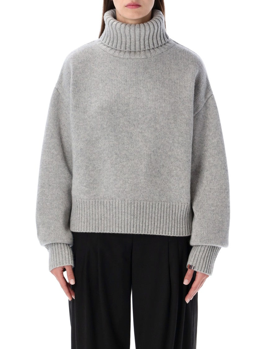 Extreme Cashmere Cropped Minimalist Top With Boxy Fit