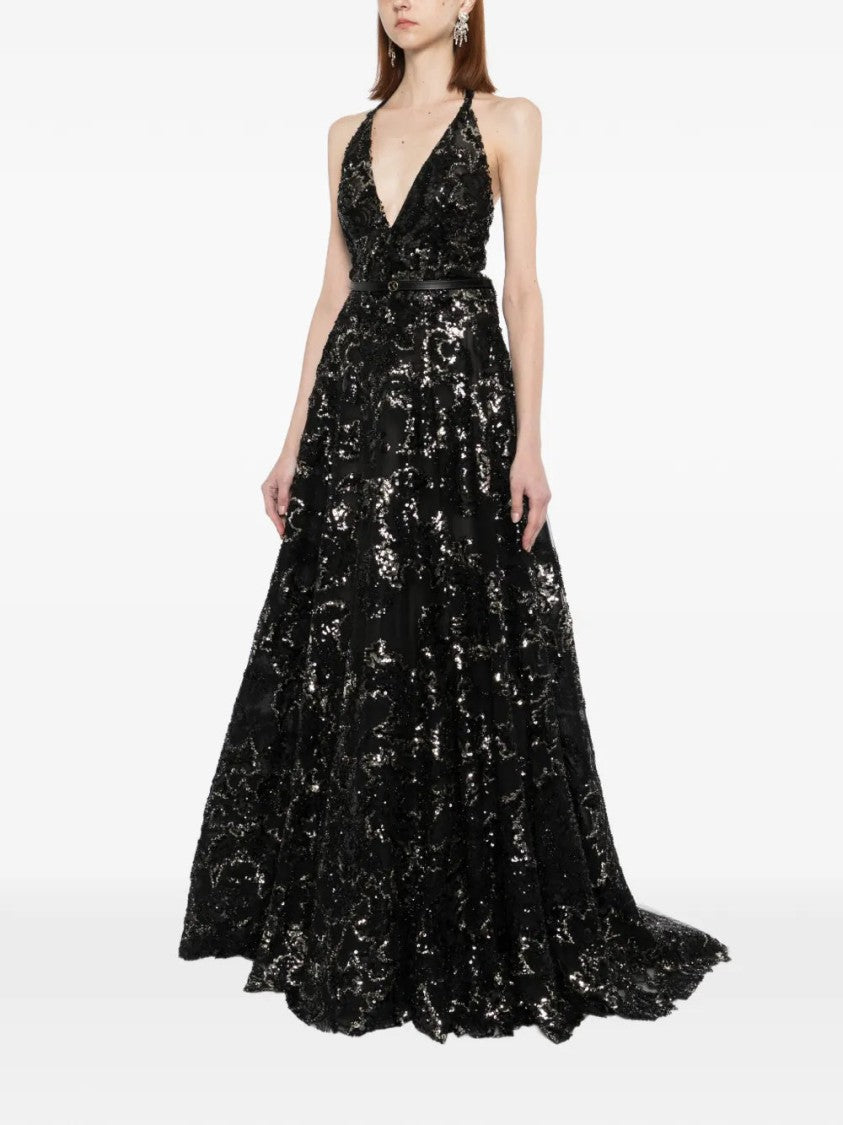 Saiid Kobeisy Embroidered Long Dress