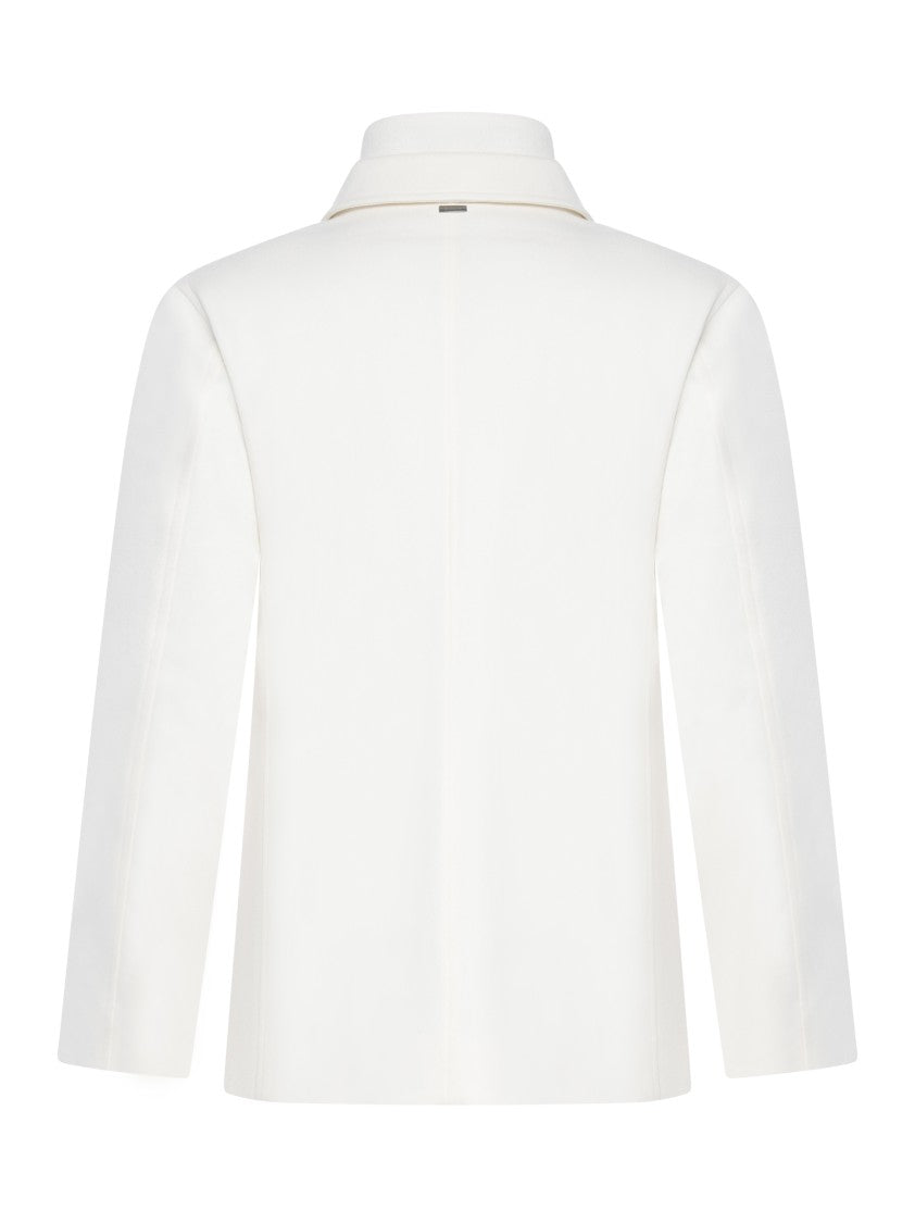 Herno Silk-Cashmere Blend White Herno Jacket