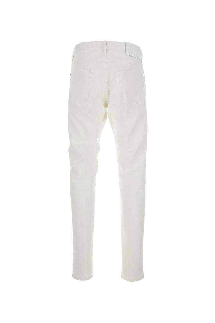 Dsquared2 White Slim Tapered Cotton-Blend Jeans