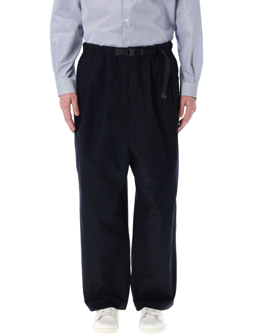 Comme Des Garçons Relaxed Fit Joggers With Adjustable Belt And Side Pockets