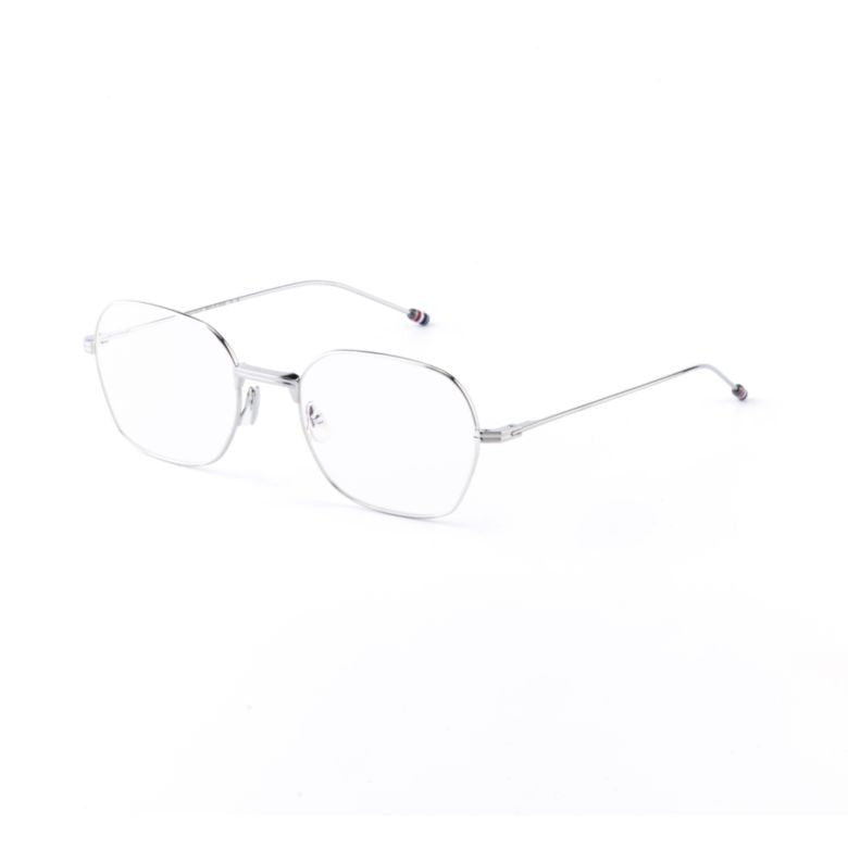 Thom Browne Ueo945a Silver-Tone Geometric Frame Eyeglasses