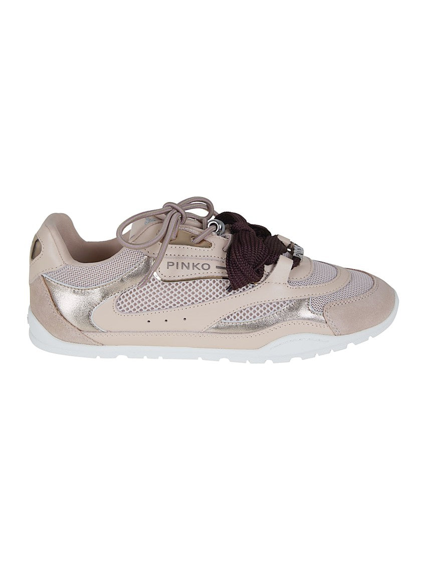 Pinko Yulia 01 Lightweight Sneakers With Padded Heel And Chic Accents