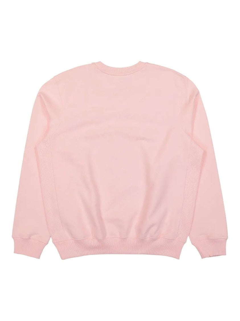 Casablanca Light Pink Greek Temple-Appliqué Sweatshirt