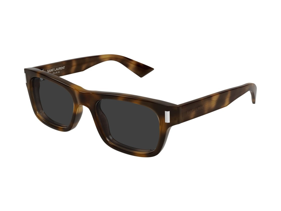 Saint Laurent Sl 83 Metallic Tortoiseshell Acetate Square Sunglasses