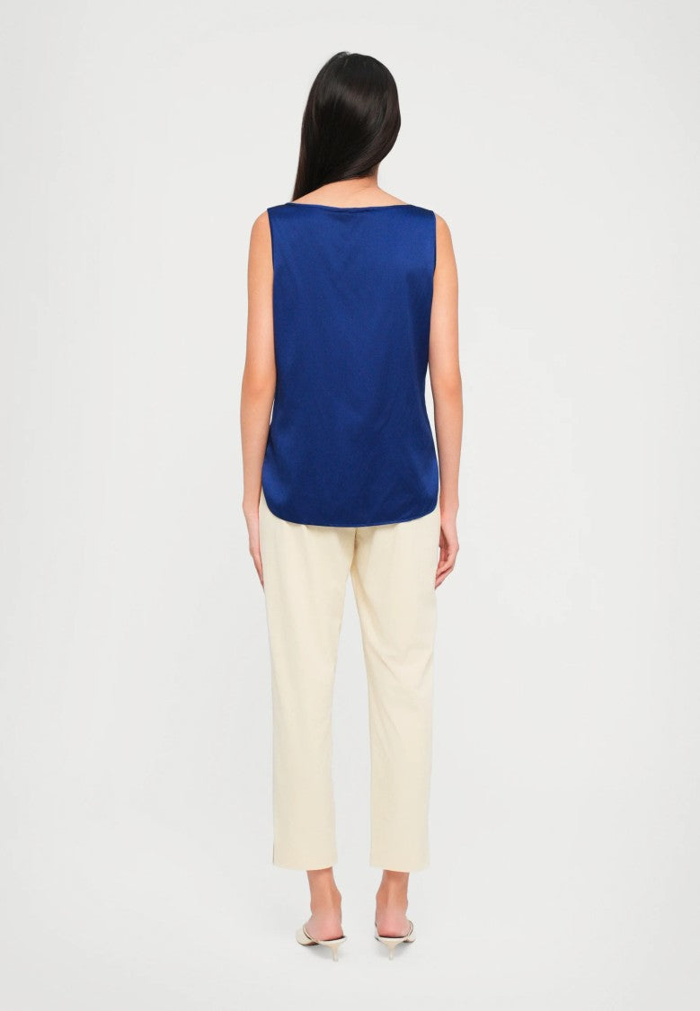 Max Mara Silk-Blend Sleeveless Top With Design