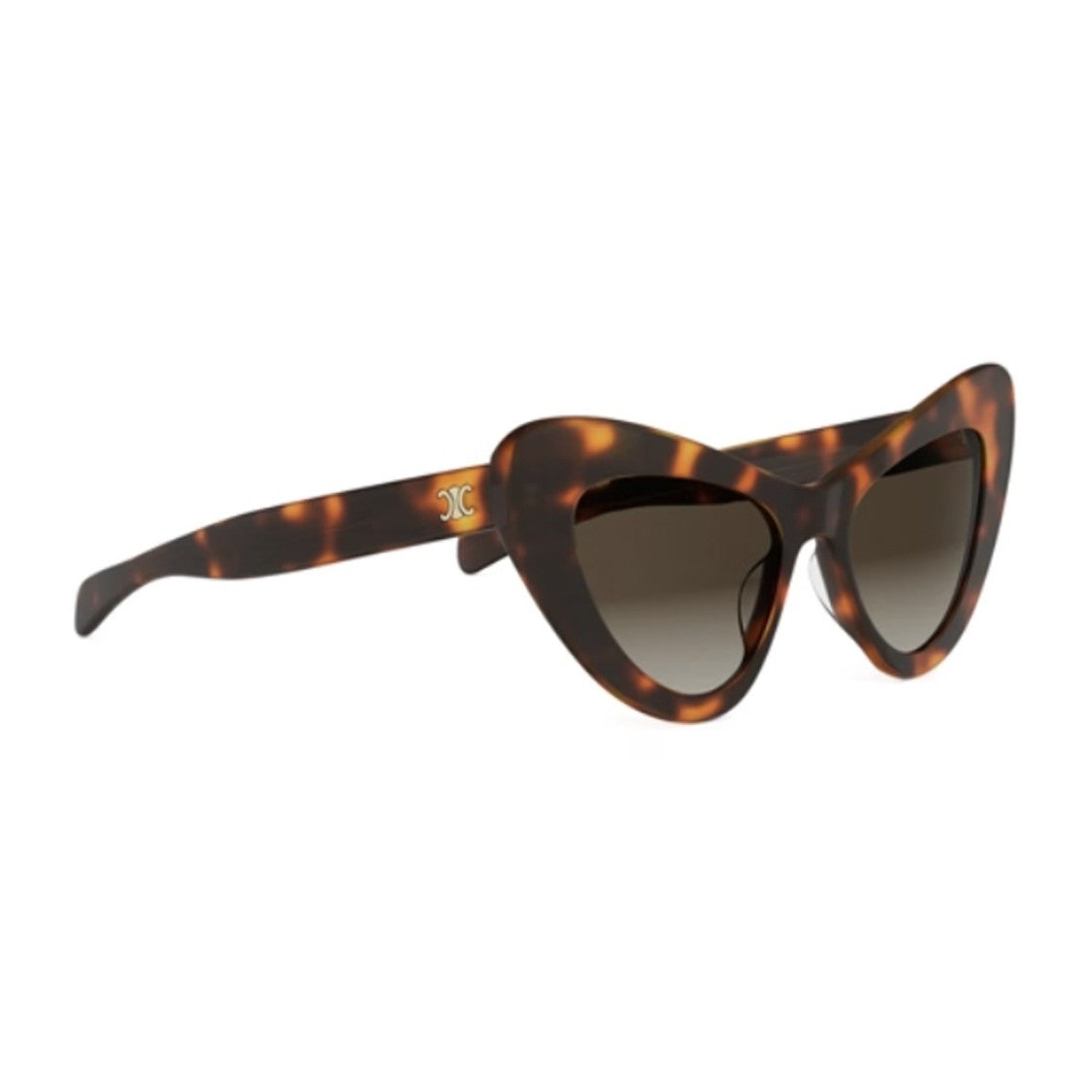 Celine Havana Triomphe Mini Acetate Cat-Eye Sunglasses