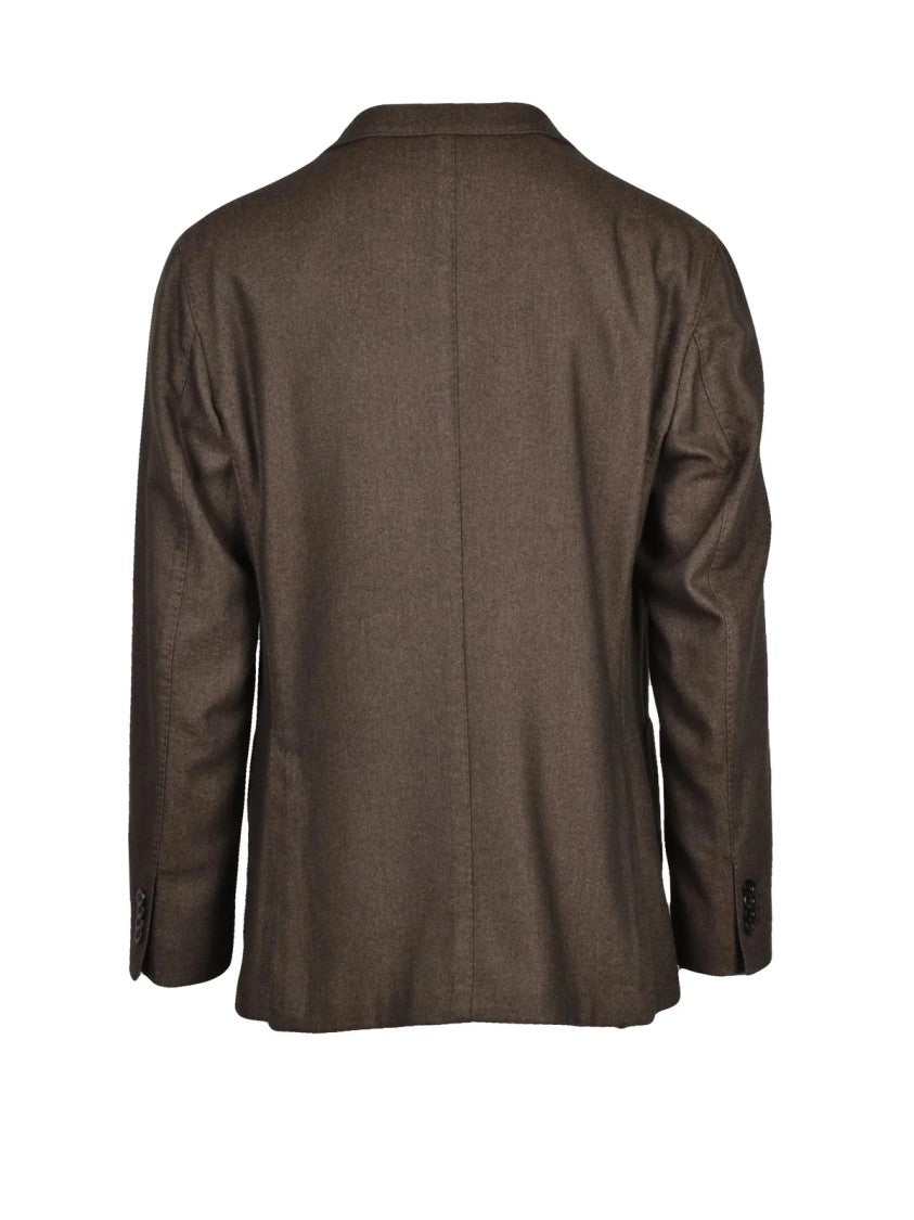 Boglioli Tailored Forest Green Blazer With Notch Lapel And Unlined Design
