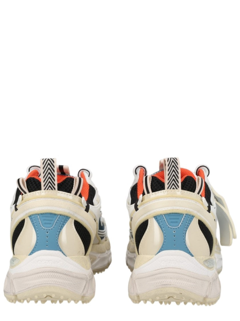 Off-White Layered Textured Sole Synthetic-Blend Sneakers