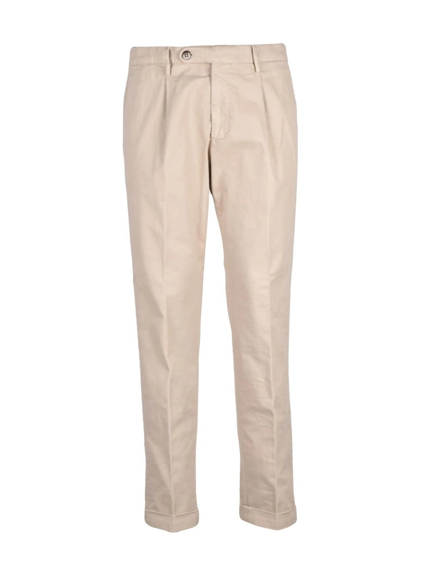 Michael Coal 1+ Beige Stretch Cotton Regular Fit Chino Pants