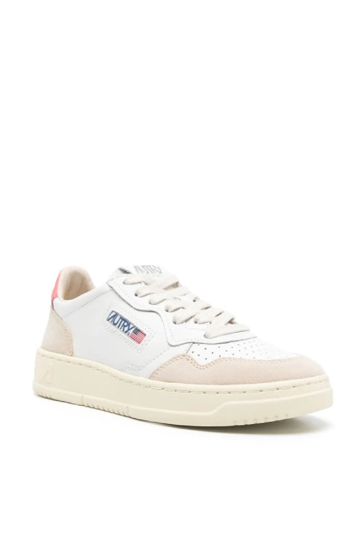 Autry Medalist Low-Top Sneakers With Leather