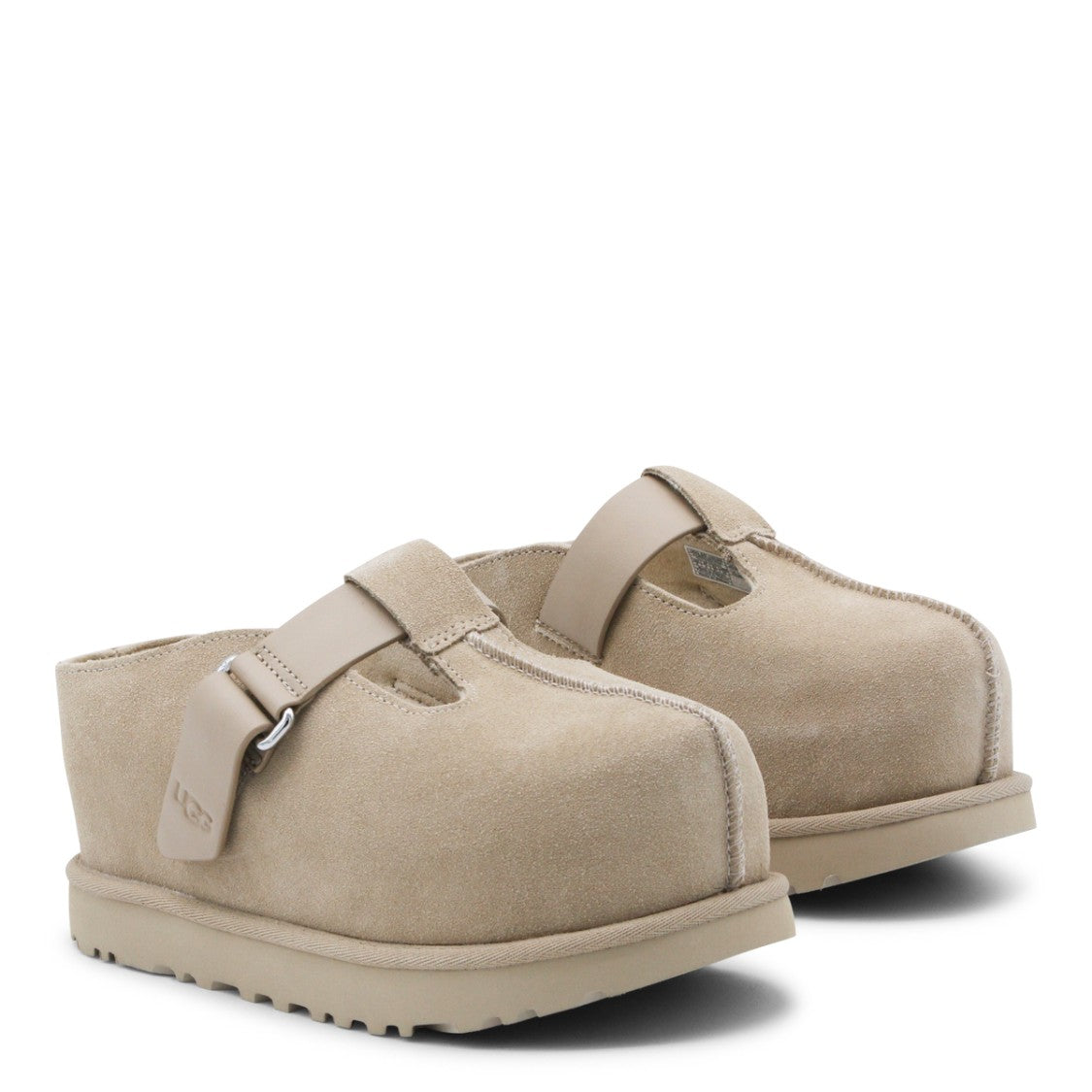 Ugg Closed-Toe Sandals With Soft Suede Upper