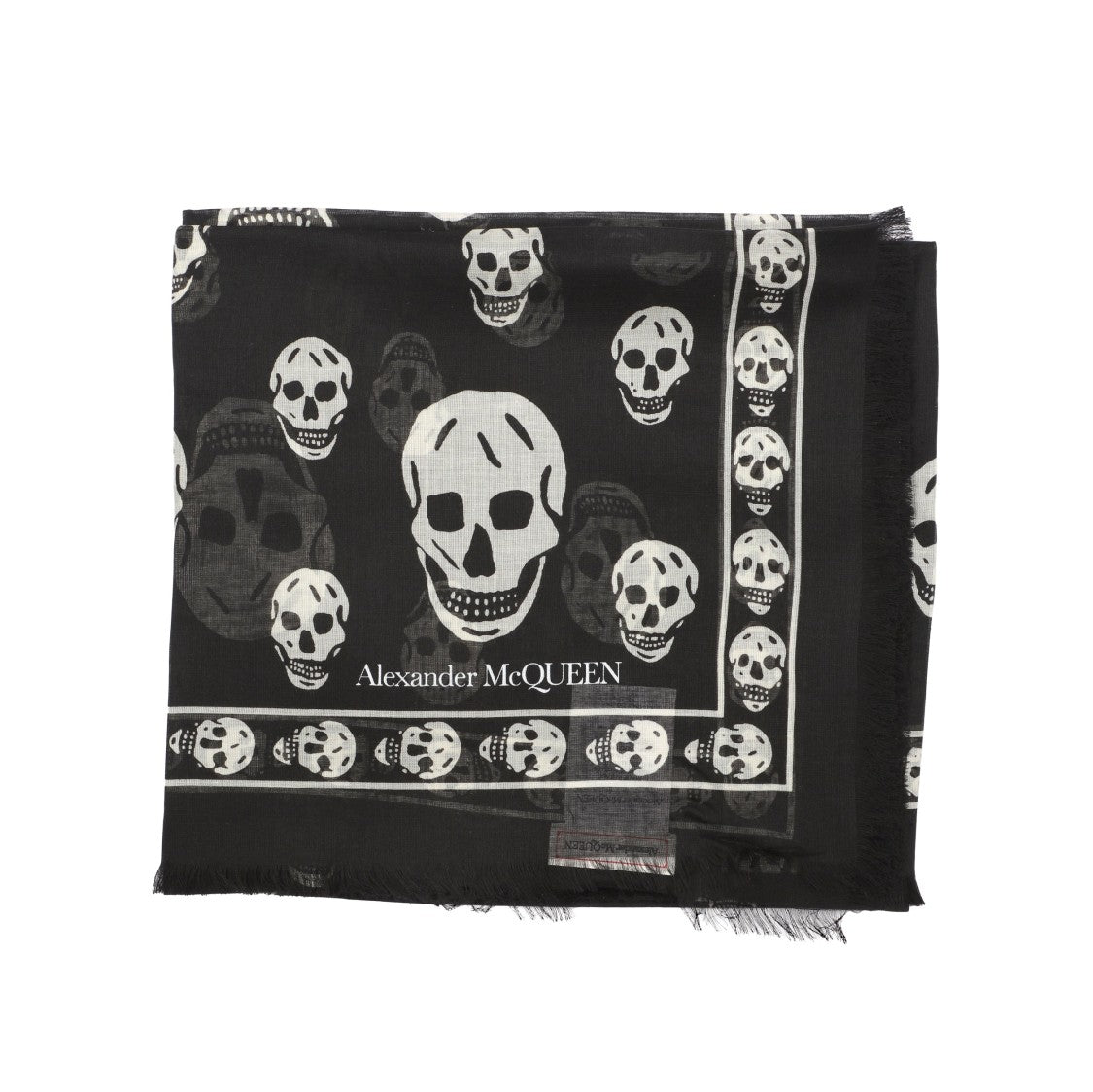 Alexander Mcqueen Skull Silk Scarf