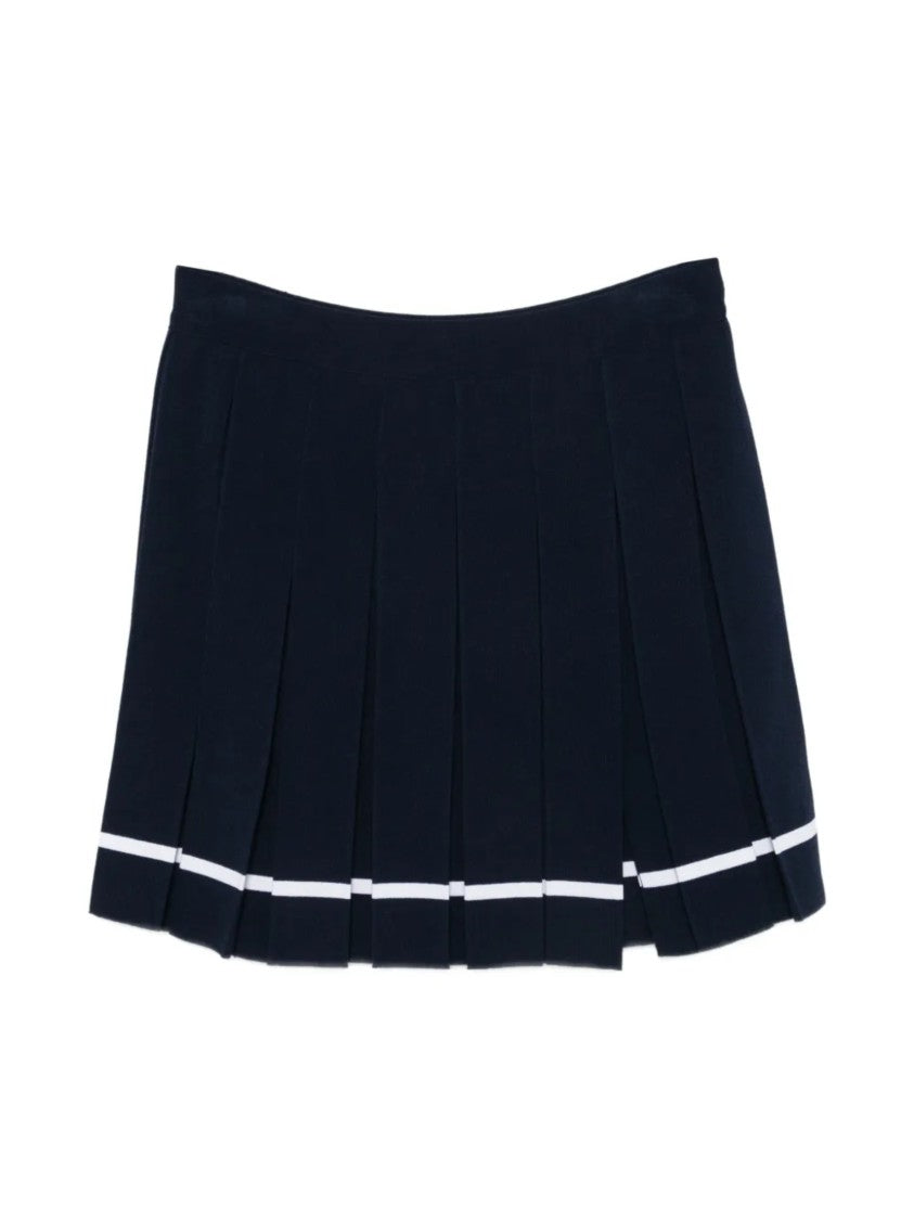 Iceberg Mini Pleated Sporty Stripe Skirt