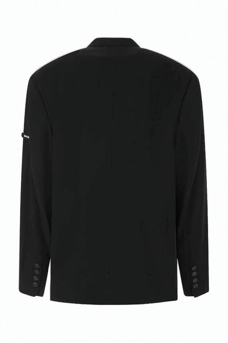 Balenciaga Flap Pocket Blazer With Boxy Silhouette