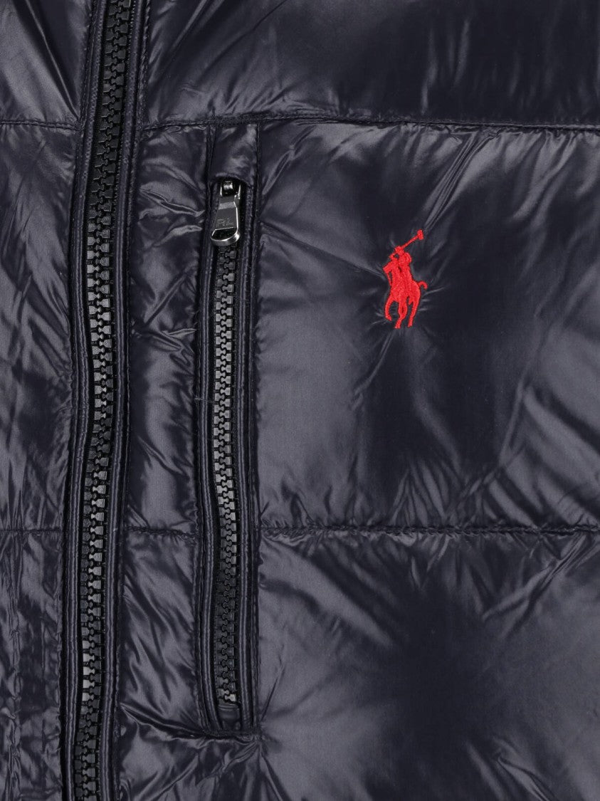 Polo Ralph Lauren Black Quilted Padded High-Neck Vest