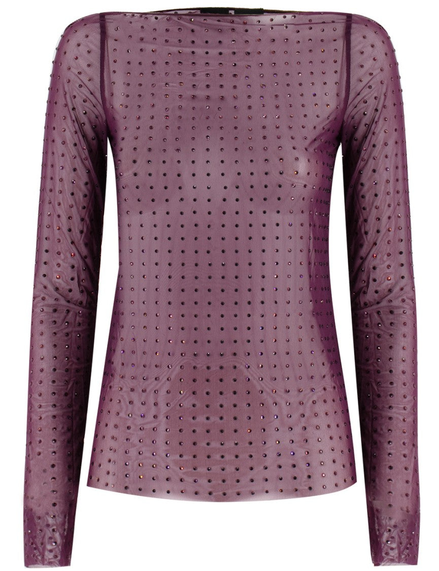 Pinko Grape Wine Transparent Shirt