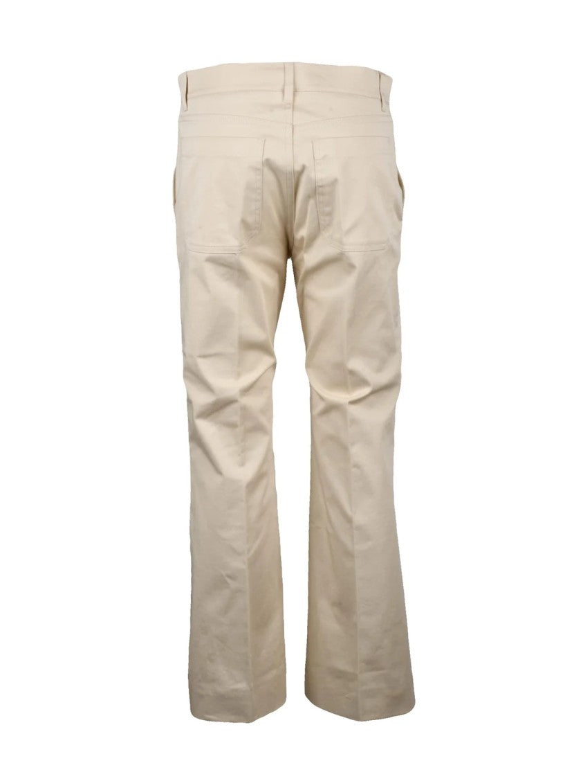 Max Mara Trousers Cotton Elastane - Beige