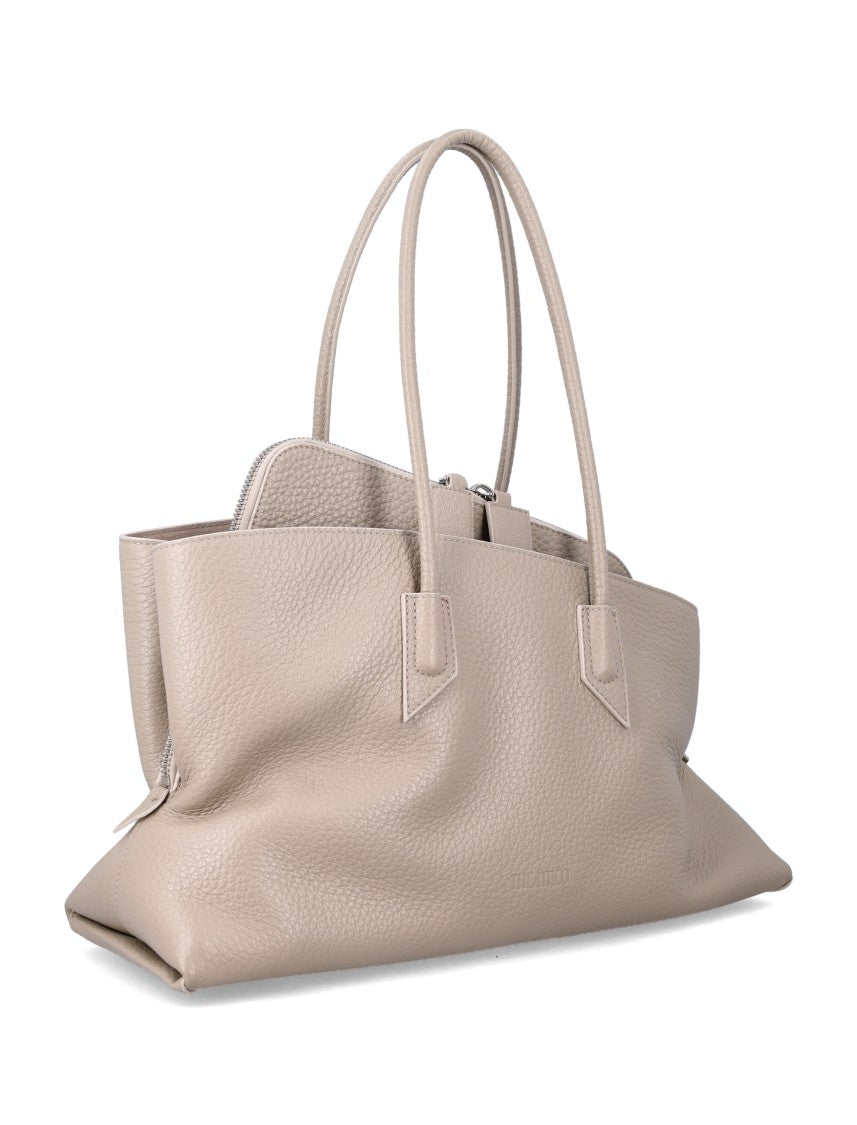 The Attico La Passeggiata Hammered Leather Tote