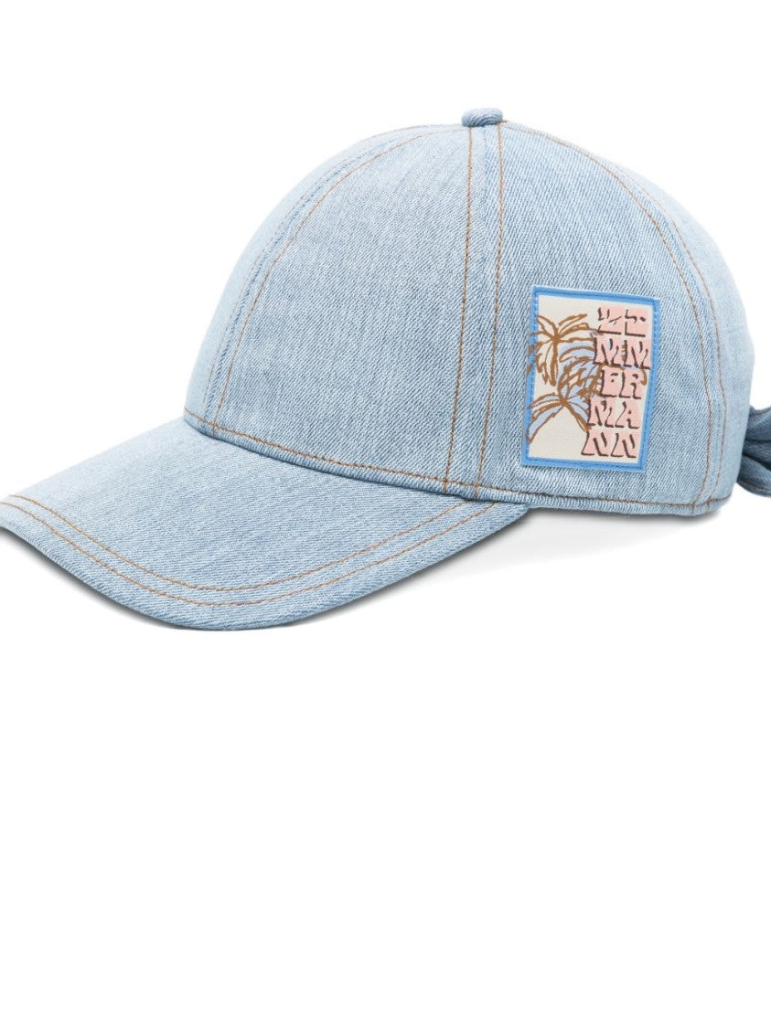 Zimmermann Light Blue Denim-Style Baseball Cap