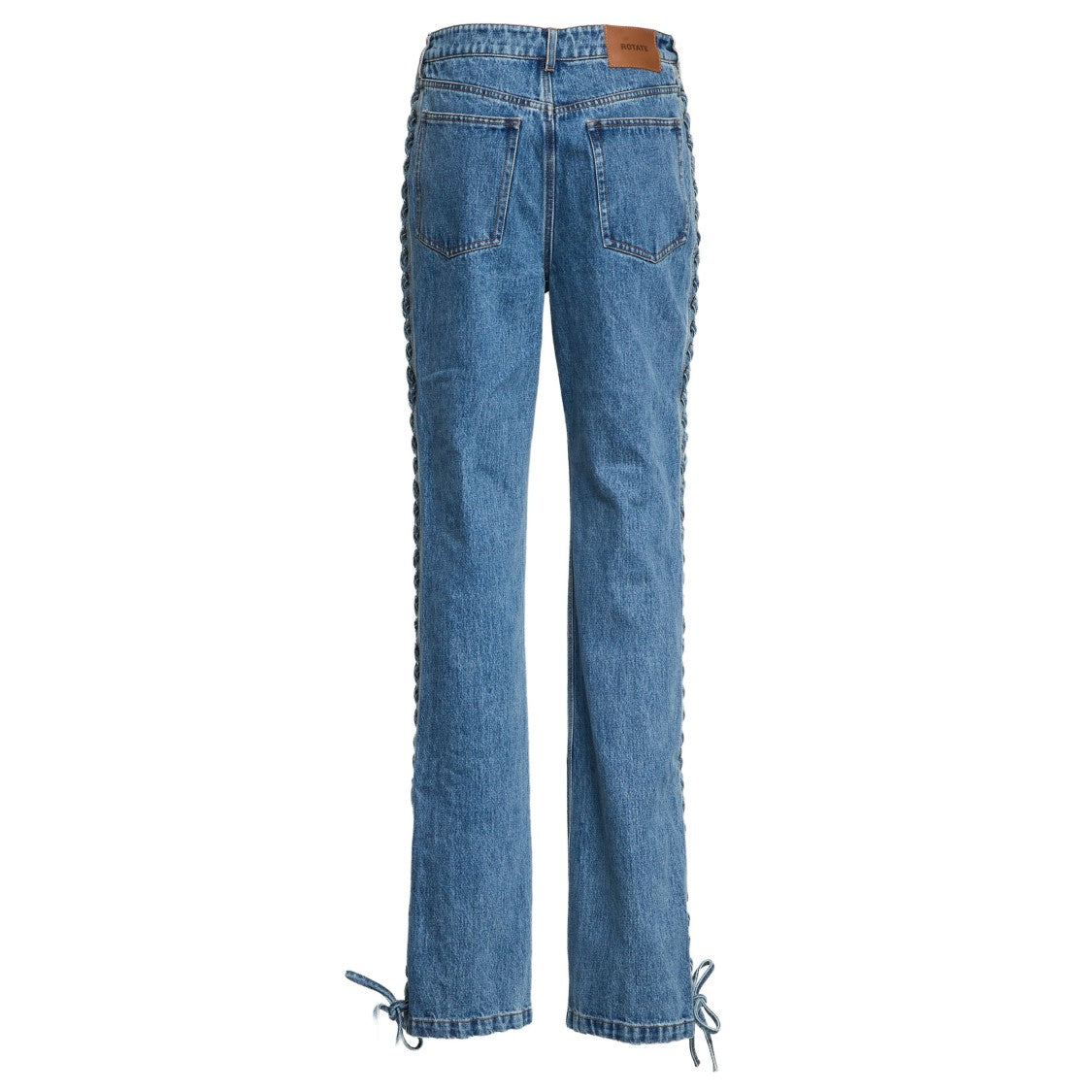 Rotate Rotta Straight-Leg Jeans With Laces