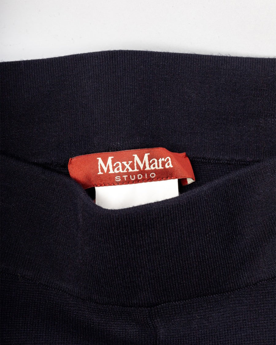 Max Mara Relaxed Fit Elastic-Waist Viscose Trousers