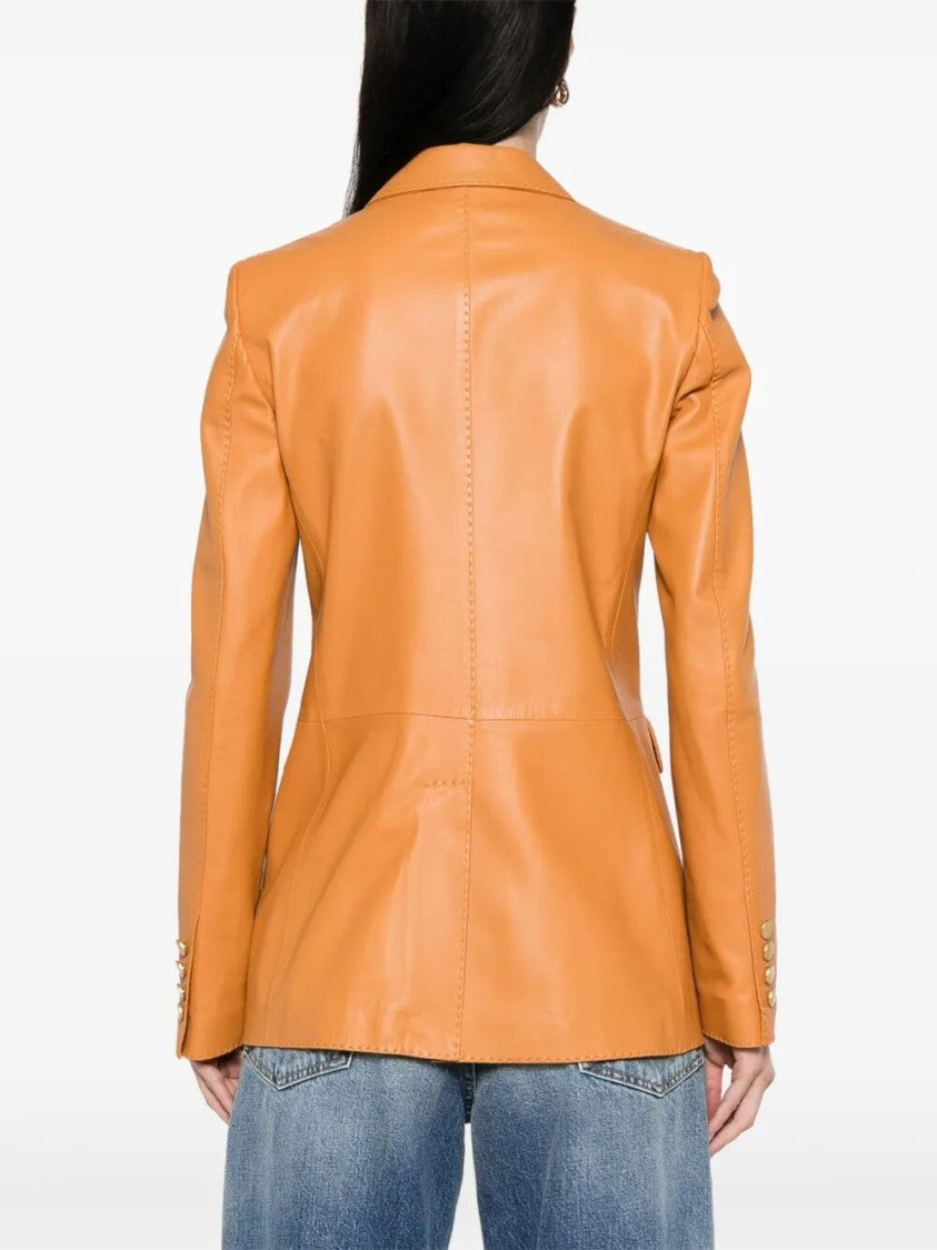 Tagliatore Tailored Lambskin Leather Jacket