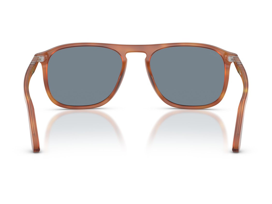 Persol Brown Translucent Acetate Square Sunglasses