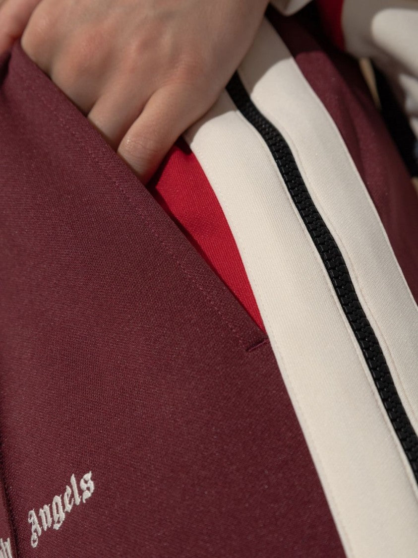 Palm Angels High-Waisted Bordeaux Trousers