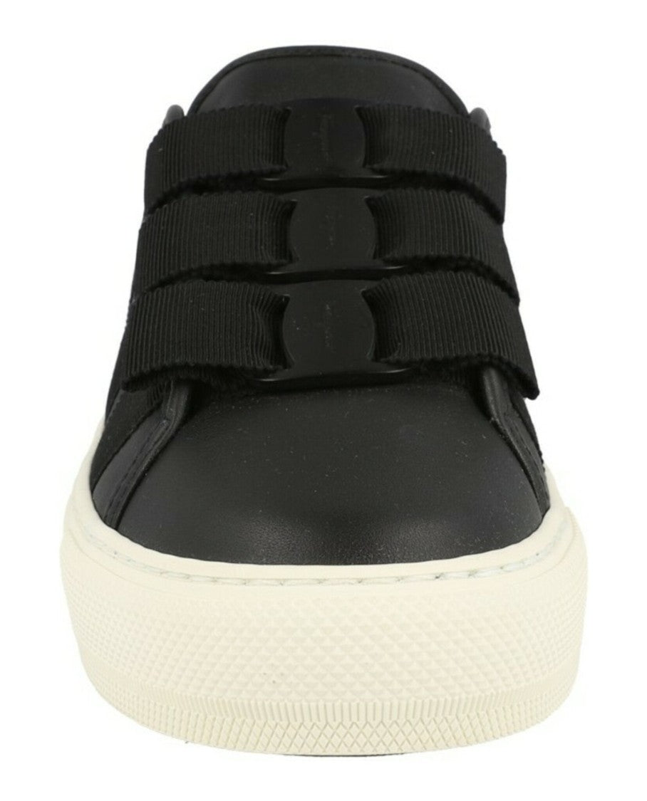 Ferragamo Nataly Calfskin Leather Low-Top Sneakers