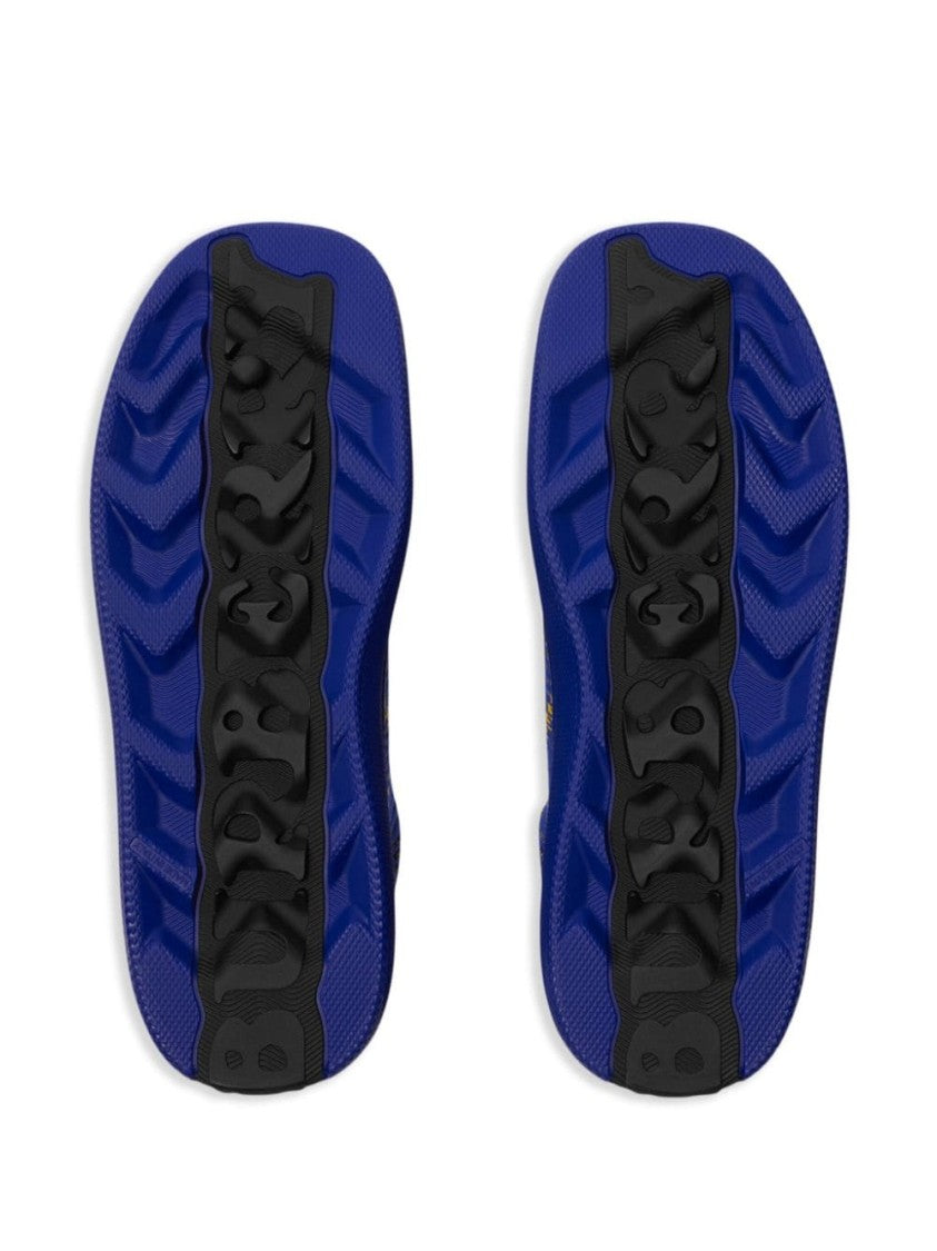 Burberry Textured Blue Nylon-Elastane Sneakers