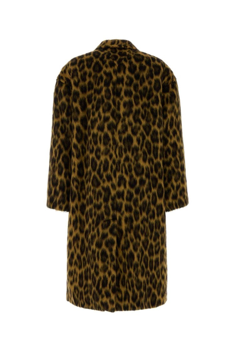 Bottega Veneta Printed Alpaca Blend Coat