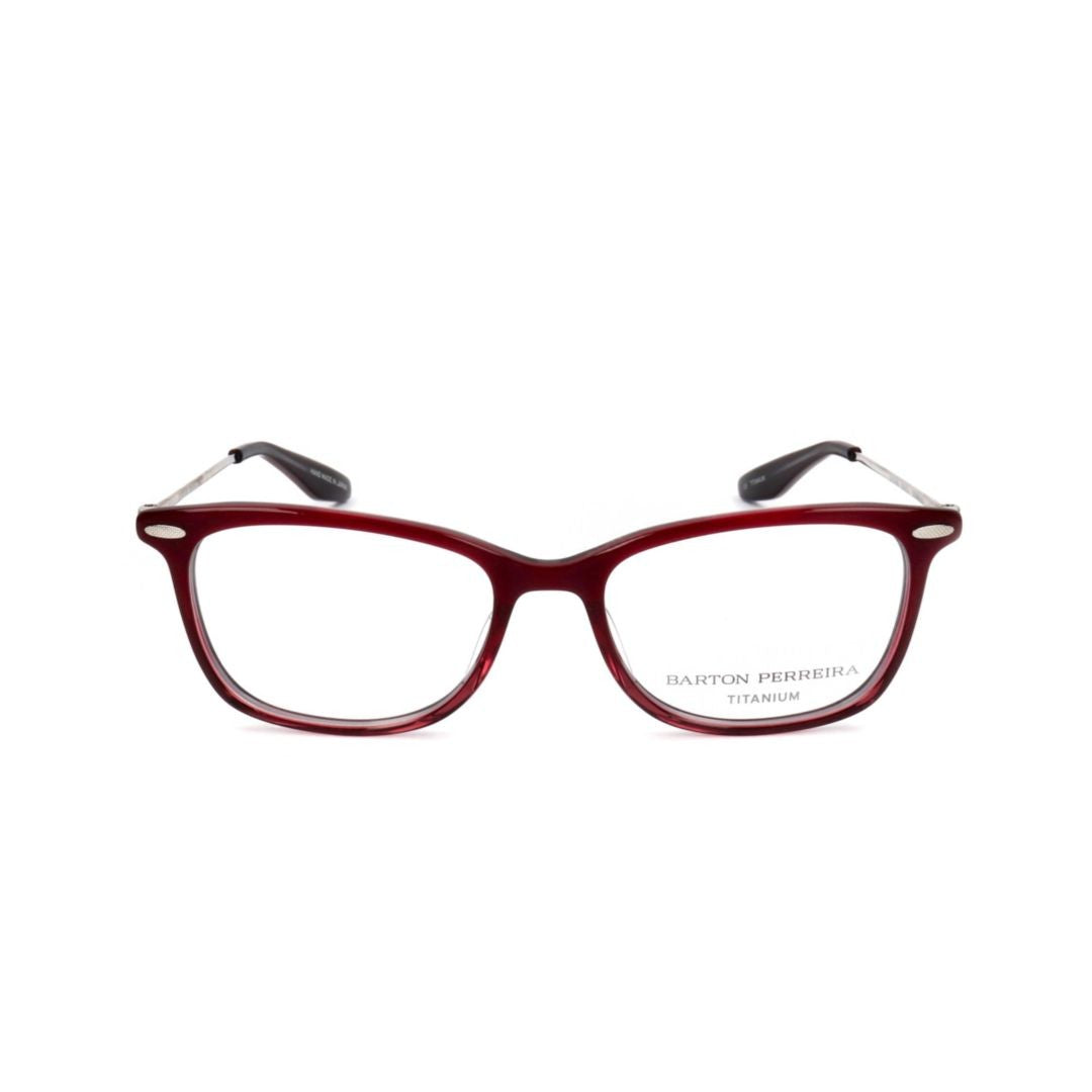 Barton Perreira Bp5020 511St Rectangular Frame Eyeglasses With Burgundy Front